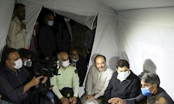 بازدید معاون اول رئیس جمهور از مناطق زلزله زده