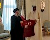 اهدا پیراهن تیم ملی فوتبال قطر به آفای رئیسی