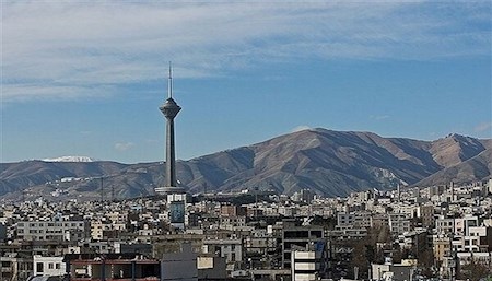 کیفیت هوای تهران در شرایط قابل قبول