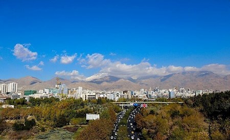 کیفیت هوای تهران در وضع قابل قبول قرار دارد