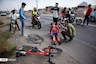 حادثه در مرحله پایانی دوچرخه سواری تور آذربایجان