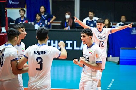 دومین برد نوجوانان والیبال در قهرمانی آسیا