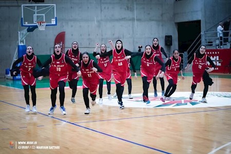 دختران بسکتبال فینالیست غرب آسیا شدند