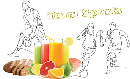 تغذیه مناسب ورزش های تیمی