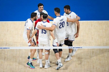 والیبال ایران یک قدم تا صعود به یک چهارم جهان