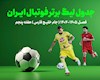 جدول لیگ برتر فوتبال تا پایان هفته پنجم