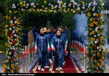 مراسم بدرقه کاروان های ورزش ایران برگزار شد