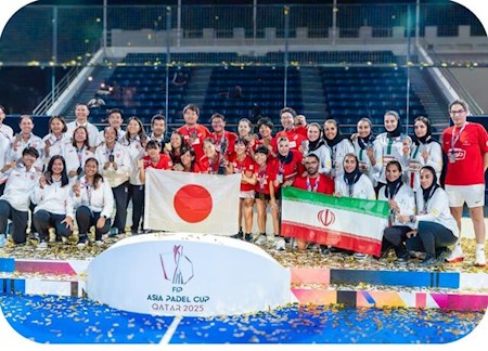دختران پدل ایران نائب قهرمان آسیا شدند