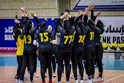 دختران والیبال سپاهان قهرمان کاوا شدند