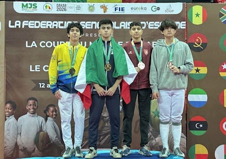 شمشیرزن نوجوان ایران قهرمان سنگال شد