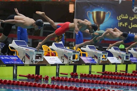 رکورد ملی شنا شکسته شد