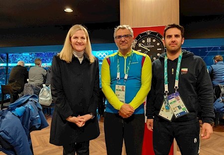 دیدار رئیس فدراسیون اسکی با کرستی کاونتری