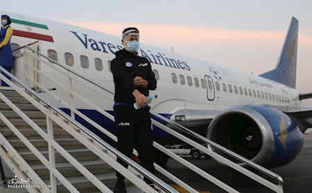 خداحافظی وریا غفوری در فرودگاه