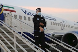 خداحافظی وریا غفوری در فرودگاه