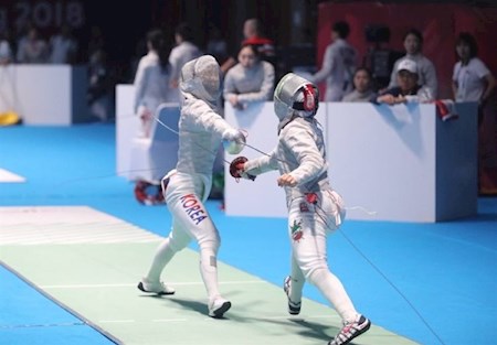 ادامه مسابقات شمشیربازی آسیا