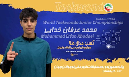 یک مدال طلا در تکواندوی نوجوانان جهان