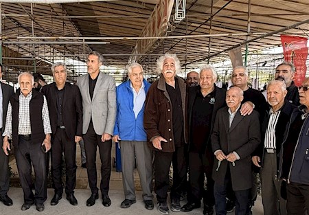 بزرگان ورزش ایران بر سر مزار شهدای جنگ