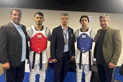 دو مدال طلا بر سینه تکواندوکاران ایران