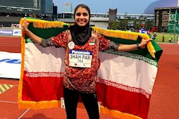 دومین مدال هانیه شه پری در دوومیدانی آسیا