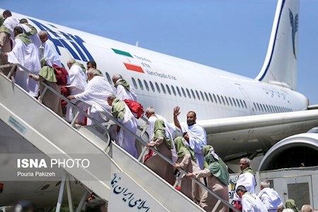 پروازهای حجاج طبق برنامه در حال انجام است