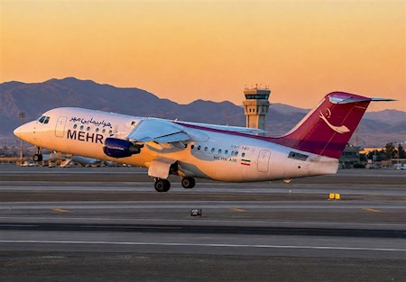 خروج پرواز شیراز - تهران از باند