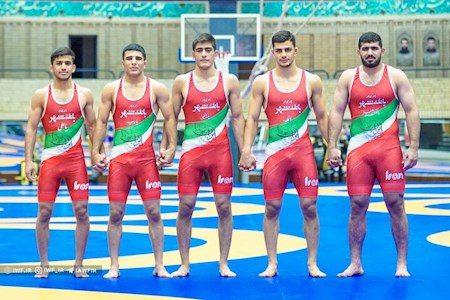 نتایج ۵ وزن اول کشتی آزاد جوانان آسیا
