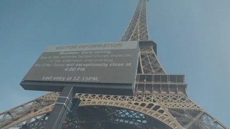 کاهش ساعات بازدید از لوور و ایفل