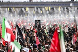 صحنه های ماندگار مراسم تشییع رهبر شهید