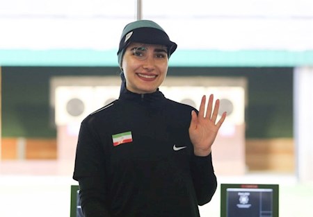 سومی هانیه رستمیان در جام جهانی تیراندازی