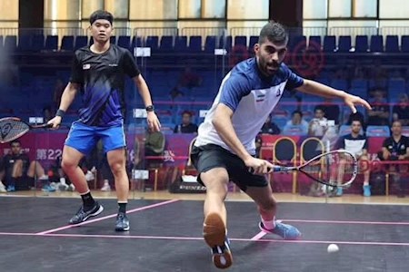 مدال برنز اسکواش باز ایران در بنگلاش