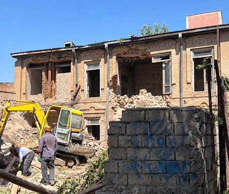 تخریب خانه ای تاریخی در تبریز