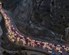 ترافیک سنگین در جاده چالوس