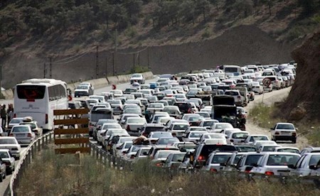 ترافیک سنگین در جاده های شمالی کشور