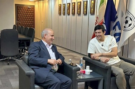 سردار آزمون به دیدار رئیس فدراسیون رفت