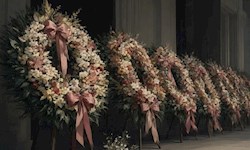 رقابت با اهدا دسته گل تسلیت
