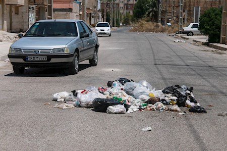 خرمشهر در اسارت زباله‌ها