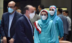 مراسم بدرقه کاروان ایران به بازیهای المپیک توکیو