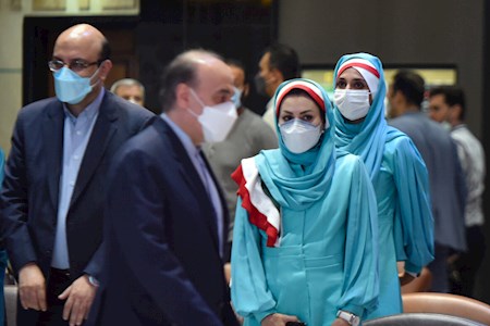 مراسم بدرقه کاروان ایران به بازیهای المپیک توکیو